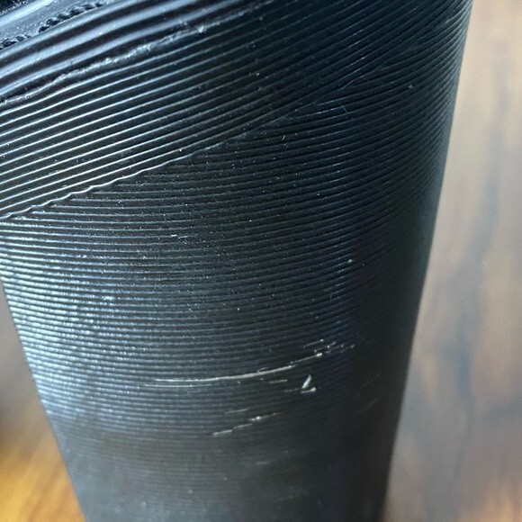 Dr. Martens Magdalena Black Heeled Boot Fleece Lined Zipper Chunky Heel Size 11 - Picture 13 of 16